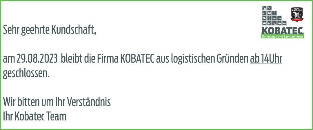 Wir machen ein paar Stunden früher zu!